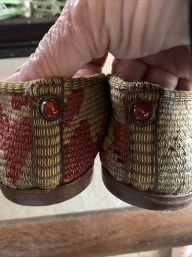 Rita Emmet Multicolor Woven 7.5 Flat Loafers Beads And Charms Hand Made Turkey - Picture 6 of 14