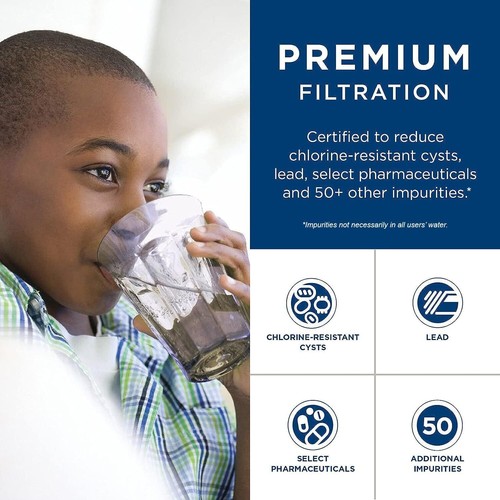 Paquete de 3 filtros de agua GE MWF, SmartWater MWFP, MWFA GWF, HDX FMG-1 WFC1201 RWF1060 - Imagen 3 de 10