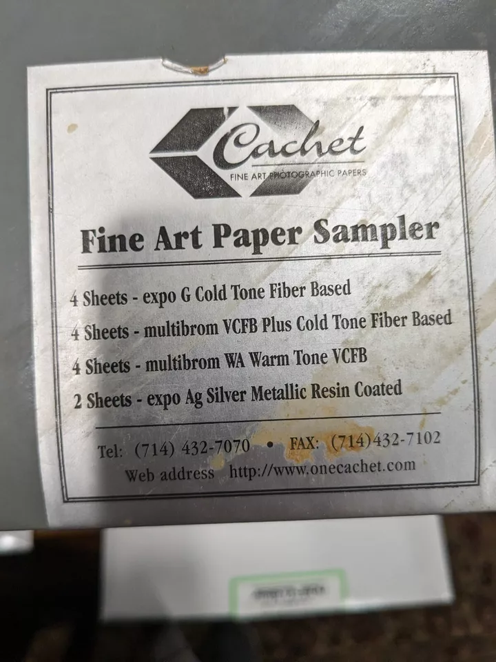 ¡Una carga madre de papel blanco y negro de bellas artes! Bergger, Foma, Cachet, Luminos Foto 4 de 4