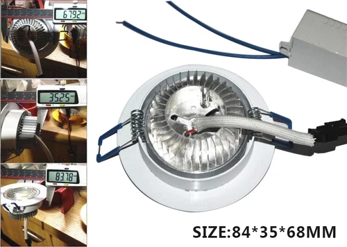 7/9/12W Dimmable LED Downlight COB Recessed Ceiling Light Lamp Spotlight Indoor - Picture 8 of 11