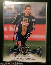 Philadelphia Union Gabriel Farfan Autographed 2012 Upper Deck UD MLS Card