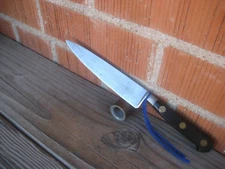 1970s Vintage 6" Blade ** UNMARKED SABATIER K *** Carbon Chef Knife FRANCE
