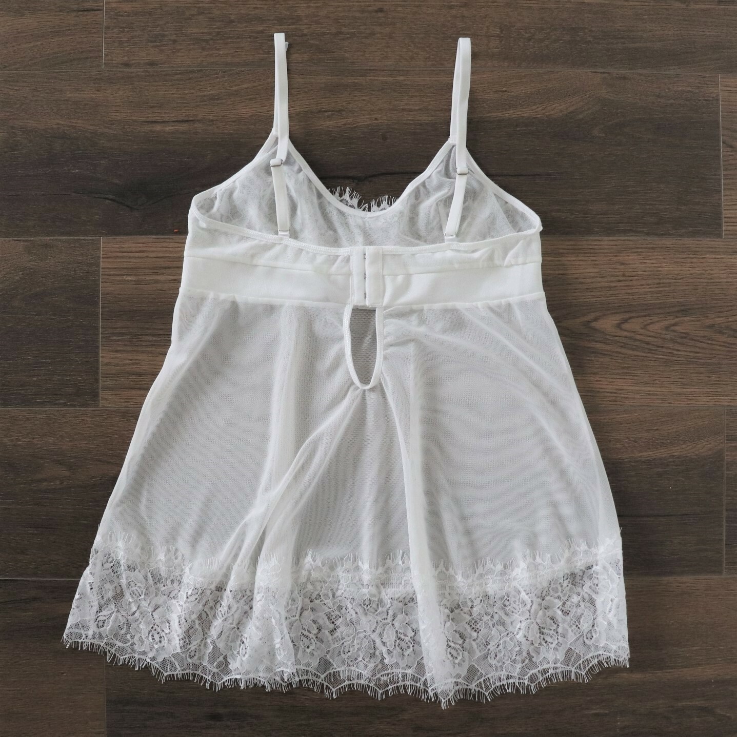 Sexy White Lace Sheer Babydoll Chemise Sleepwear Plus Size 822 Bridal