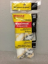  Whizz 1379056  Maximus Polyamide 1/2 " x 6 " W Mini Paint Roller Cover 2 pk