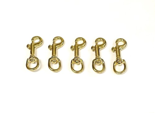 Solid Brass Trigger Hook Clips Heavy Duty R/E 6mm - 32mm Dog Lead Horse x1 - x25 - Afbeelding 16 van 38