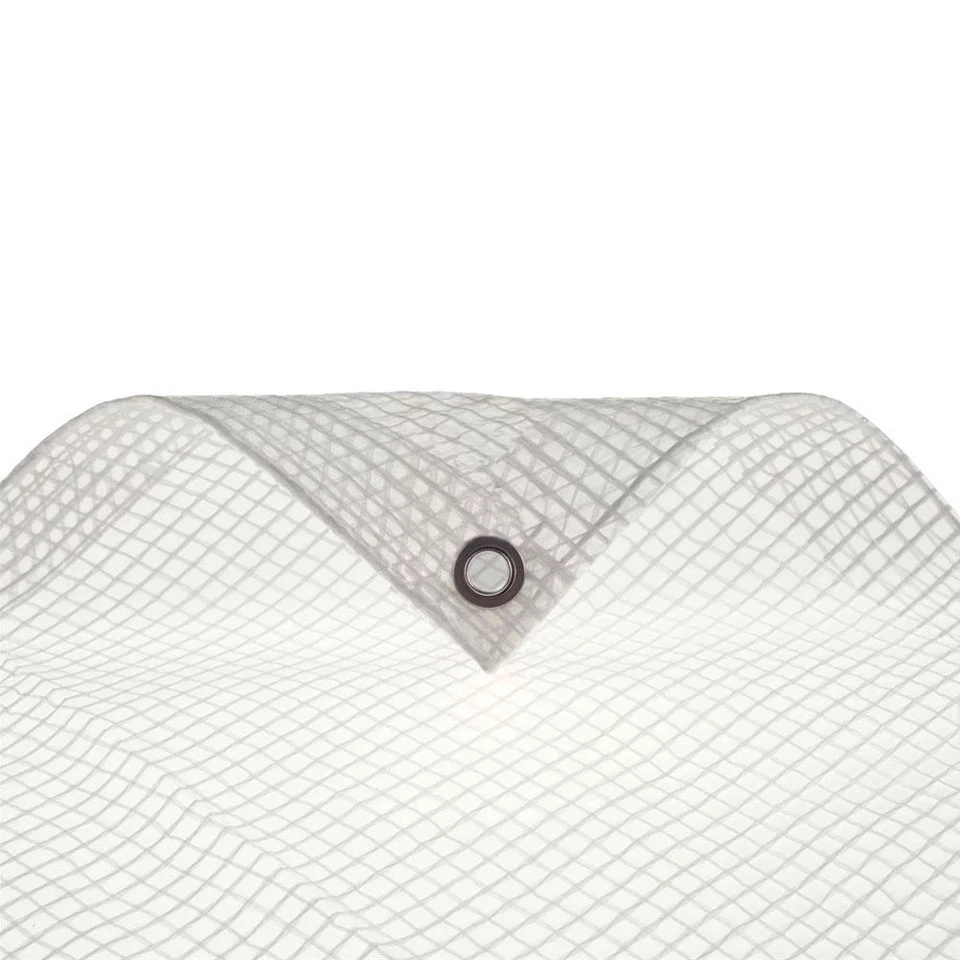 YOYELO Clear Mesh Mono Tarpaulin Heavy Duty 170gsm for Market Stalls ✅
