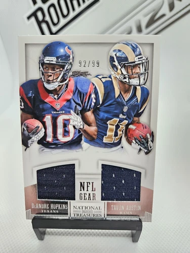 DeAndre Hopkins & Tavon Austin 2013 National Treasures Rookie Dual Patch /99 SP 