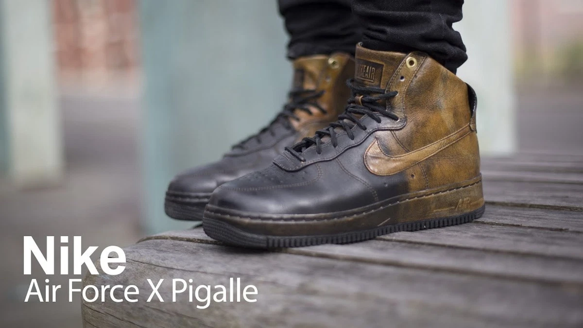 Nike Air Force 1 High Pigalle Black Gold