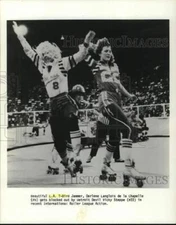 1997 Press Photo L.A. T-Bird Darlene Langlois de la Chapelle with Vicky Steppe