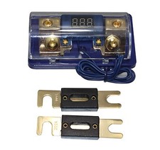 Digital Golden Anl Dist Block 0-4 Gauge Fuse Holder FH061G Free Anl Fuse 500A
