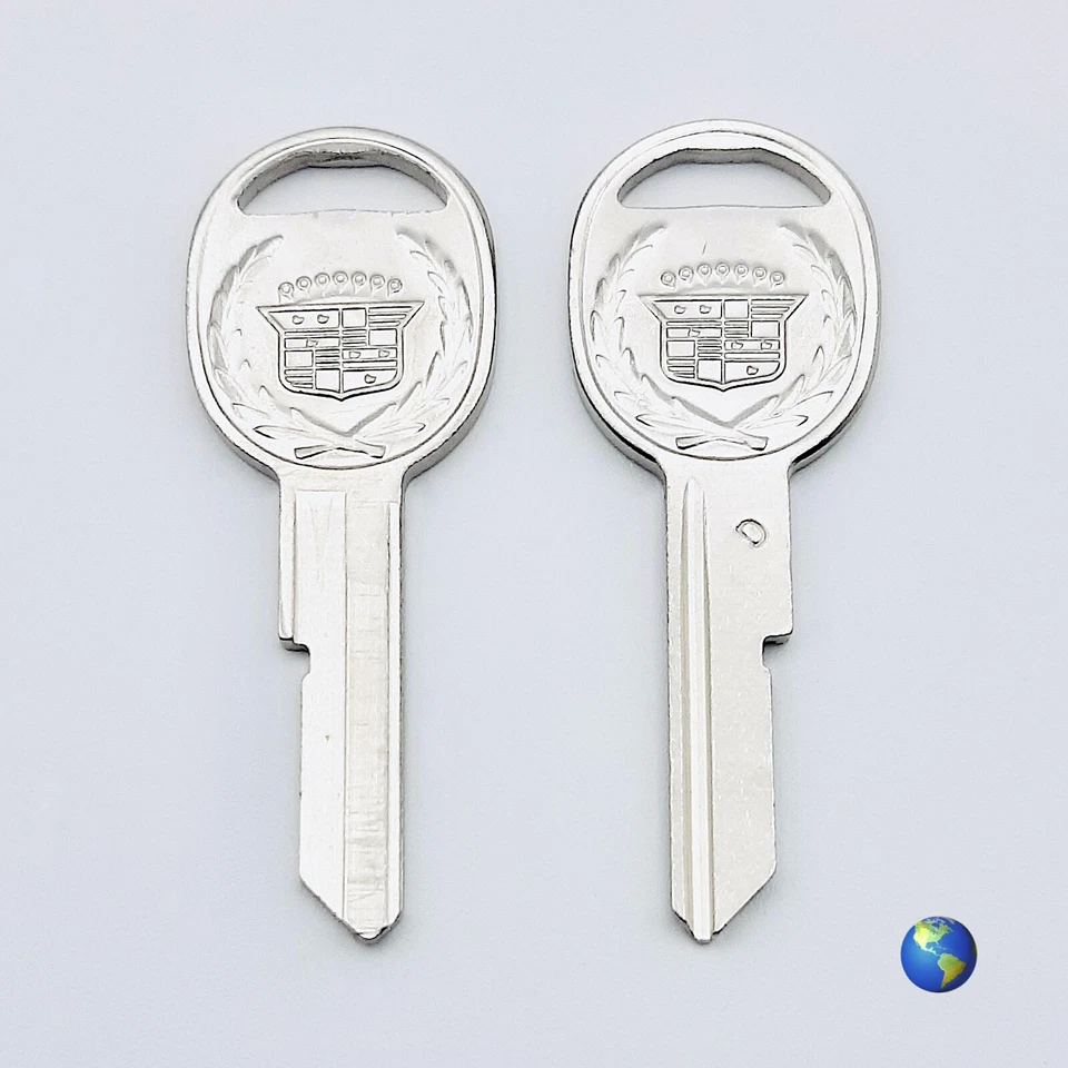 原装 B51-D 徽章钥匙坯适用于凯迪拉克、吉姆西、庞蒂亚克等(1 键) — 第 2/4 张图片