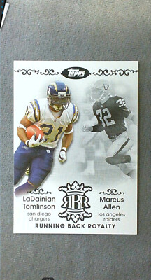 2007 Topps Running Back Royalty #RBR-LA LaDainian Tomlinson / Marcus Allen