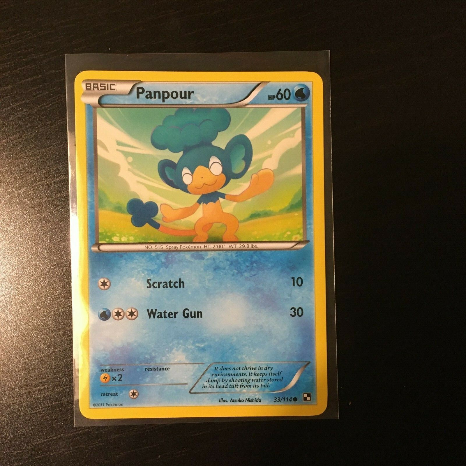 Pokémon TCG Black & White 33/114 Panpour - NM - Common