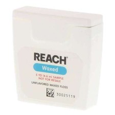 Reach Floss Unflavored Waxed Trial Size 5 yards 144/Pk Dental Floss