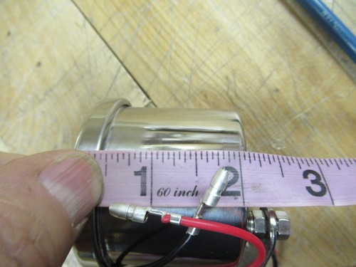MOTORCYCLE CHROME BULLET SPEEDOMETER / ODOMETER - KILOMETER PER HR JAP 1:2.1 - Picture 7 of 9