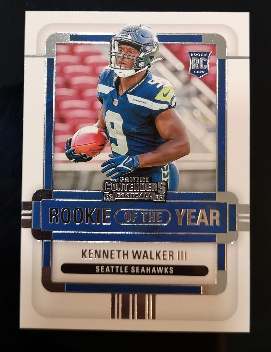 KENNETH WALKER III RC 🔥 2022 Panini Contenders Rookie of the Year