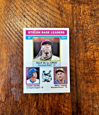 2025 Topps Heritage Baseball Chrome STOLEN BASE LEADERS NATIONAL LEAGUE #197