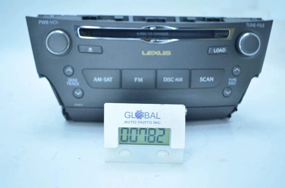 06-09 LEXUS IS250 IS350 NAVIGATION RADIO CD PLAYER CONTROL SWITCH PANEL OEM - Image 2 of 4