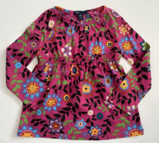 Baby Gap Floral Blouse Top Shirt Pink Long Sleeve Girl's Size XS /4-5/ Years NWT