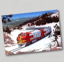 Fridge Magnet Union Pacific Railroad USA Art Diesel Locomotive (1)