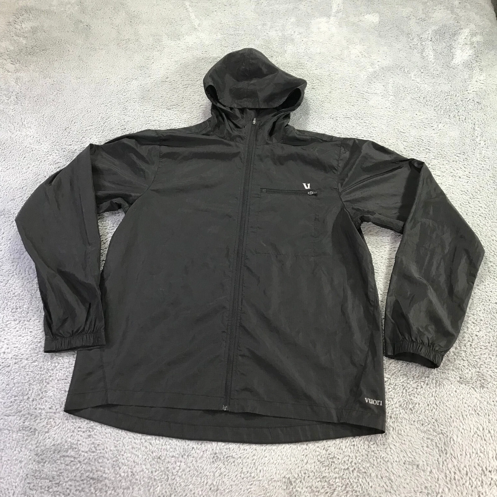 vuori daybreak windbreaker hooded full zip style v523 jacket