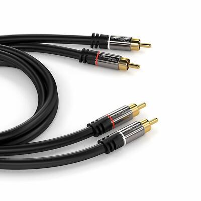 Kabeldirekt Rca Stereo Cable/cord (3 Ft/feet Short, Dual 2 X Rca
