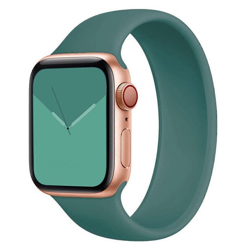 Watch Strap Band For Apple Watch Ultra 2 9 8 7 6 5 SE 38~45mm Solo Loop Silicone - Foto 31 di 36