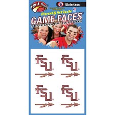 Fan-A-Peel Florida State Waterless Peel and Stick Temporary Tattoos