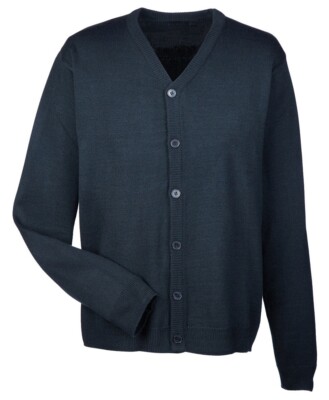MEN'S V-NECK BUTTON FRONT CLOSE CARDIGAN SWEATER, ANTI-PILL, LONG SLEEVE XS-6XL