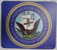 USN US NAVY INSIGNIA COMPUTER MOUSE PAD MAT - BRAND NEW - FREE Shipping
