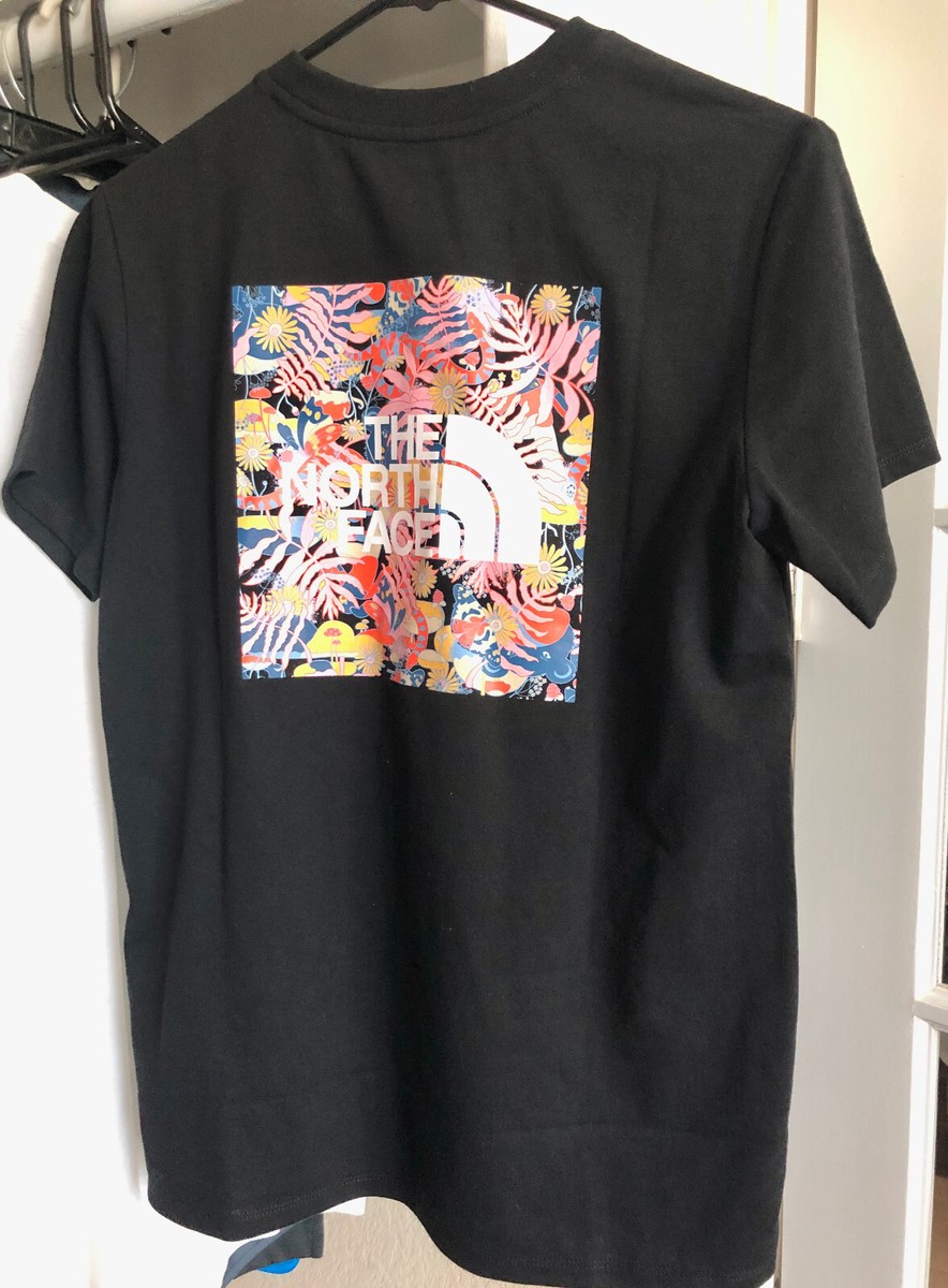 ★THE NORTH FACE★ Women's Velia Short Sleeve T-Shirt BLACK The North Face Shirt Womens L Black Mesh Trim Lightweight V