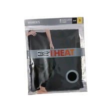 NEW 32 Degrees Heat Women's Small Base Layer Knit Pants Long Johns Black