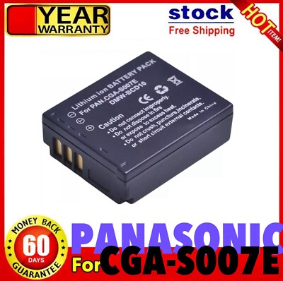 EXTENSILO - 3x Batteria Sostituisce Panasonic Cga-s007, Cga-s007e, Dmw