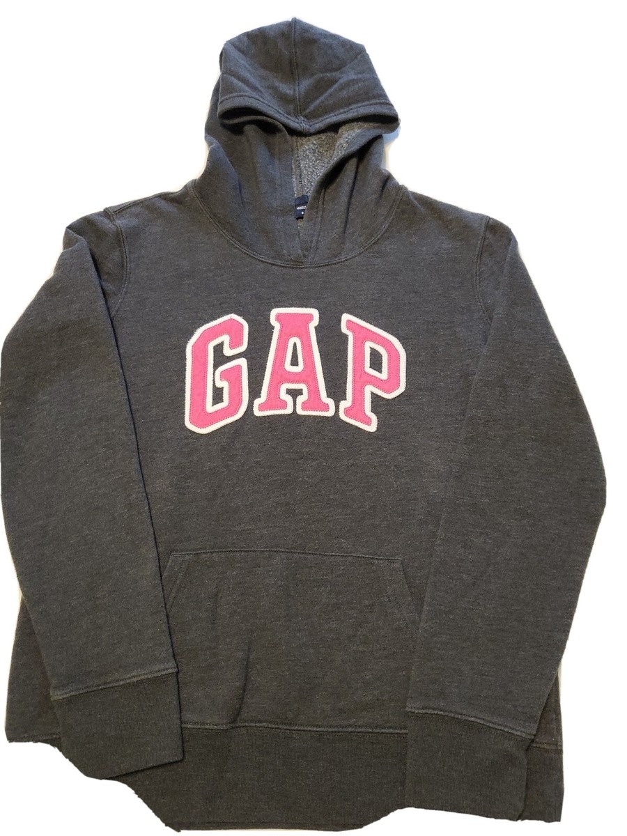grey and pink gap hoodie