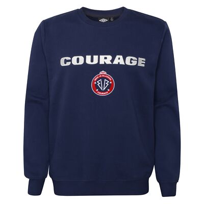 Men In Blazers (MIB) x UMBRO 22 Classic Fleece Pullover Sweatshirt, Navy