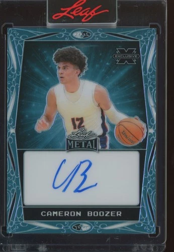 2024 Leaf Metal Prismatic Teal Cameron Boozer 33/99 Auto Autograph