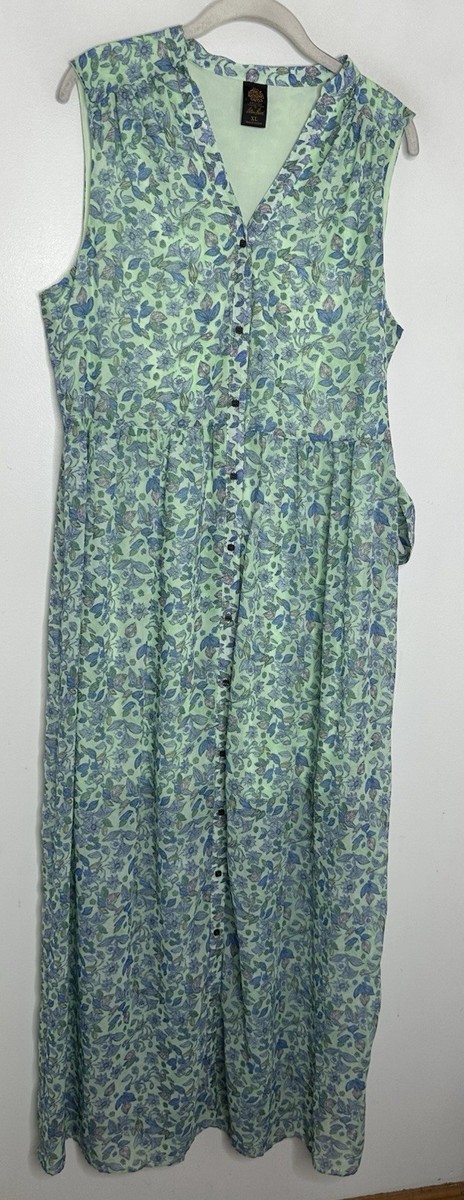 ALICE in WONDERLAND Alice through the looking glass DRESS SIZE XL Floral  Green | eBay