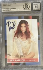 Tera Patrick Custom Trading Card Beckett Slabbed Autograph Grade 10