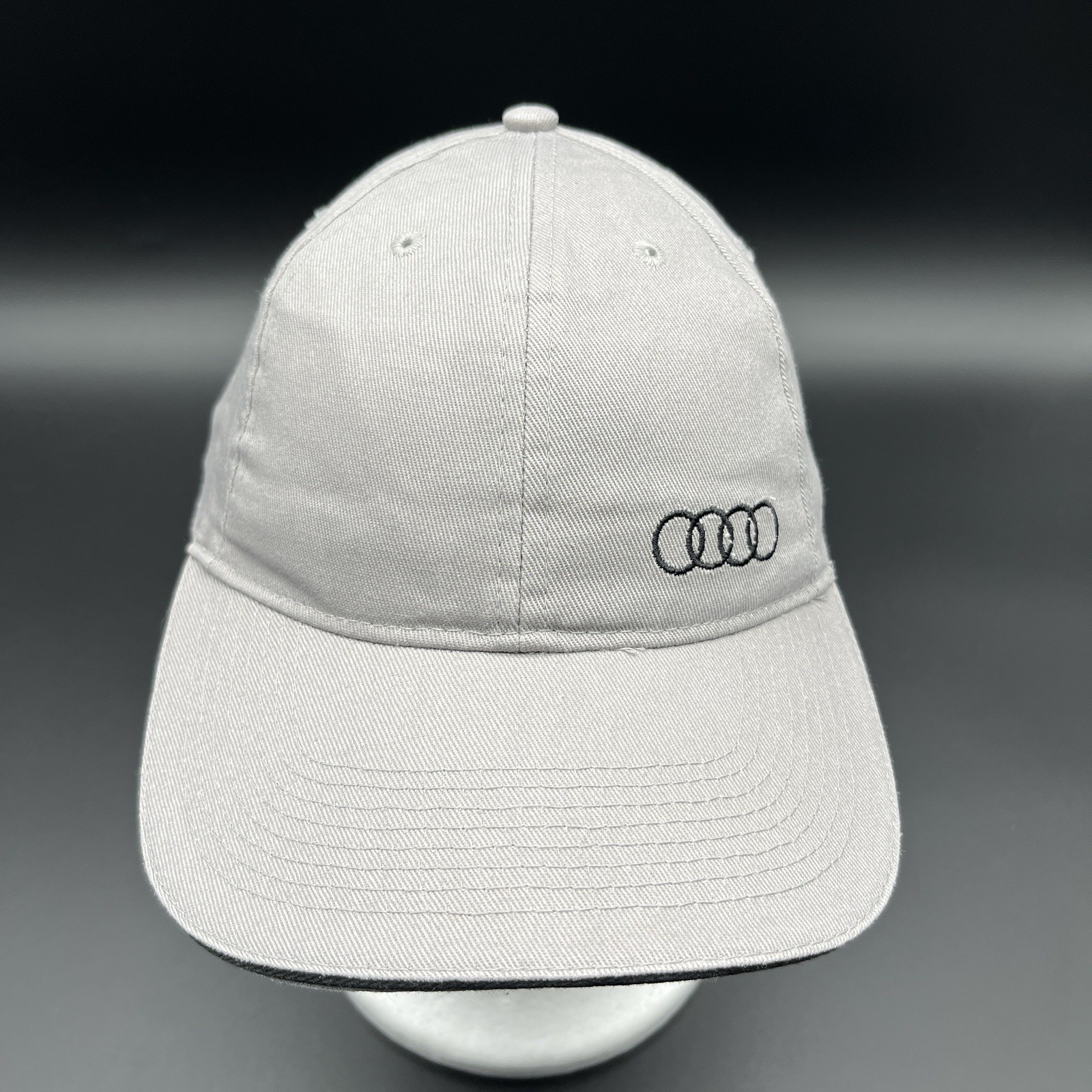 Audi Small Logo Hat Gray Adjustable Strapback Cap - image 1