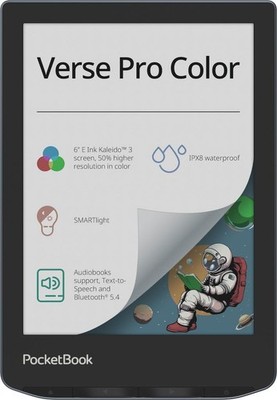 Verse Pro Color EReader 6'' Táctil ?Lector Ebooks Resistente al Agua Audio Lib...