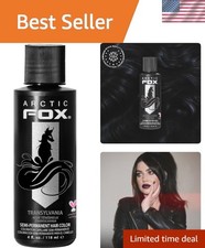 Semi-Permanent Hair Color Dye 4 Fl Oz in Transylvania - Jet Black Shade