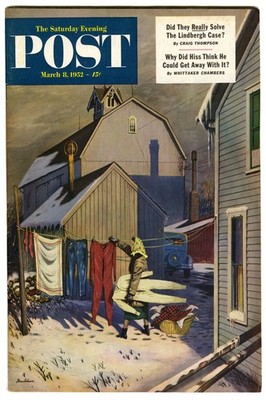   Vintage Saturday Evening Post (1952) Poster - Premium Art Print 24x36   