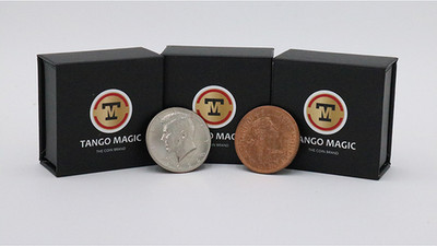 Super Scotch and Soda (US Half Dollar and English Penny) by Tango Magic 2 Gimmic