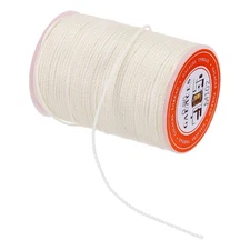 Waxed Cord 0.8mm 60 Yards Wax Bead Thread String Leather Thread Beige