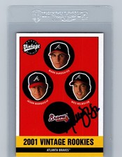 2001 UPPER DECK VINTAGE MARK DEROSA ROOKIE AUTO AUTOGRAPHED SIGNED BRAVES