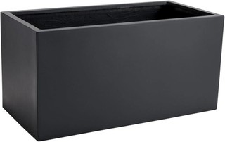 Pflanztrog MAXI Fiberglas Anthrazit 60x30x30 cm B Ware