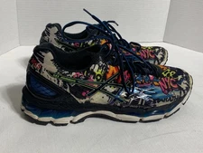 ASICS Gel Nimbus 17 NYC Marathon 2015 Graffiti AOP Men's 11.5 Rare Running Shoe