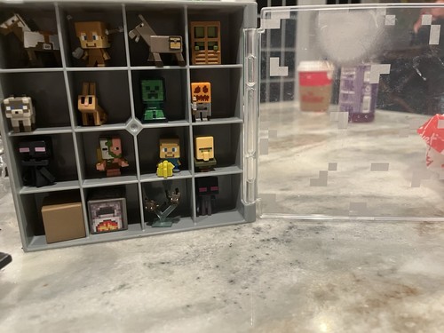 minecraft minifigure lot of 36 figures including collectible box