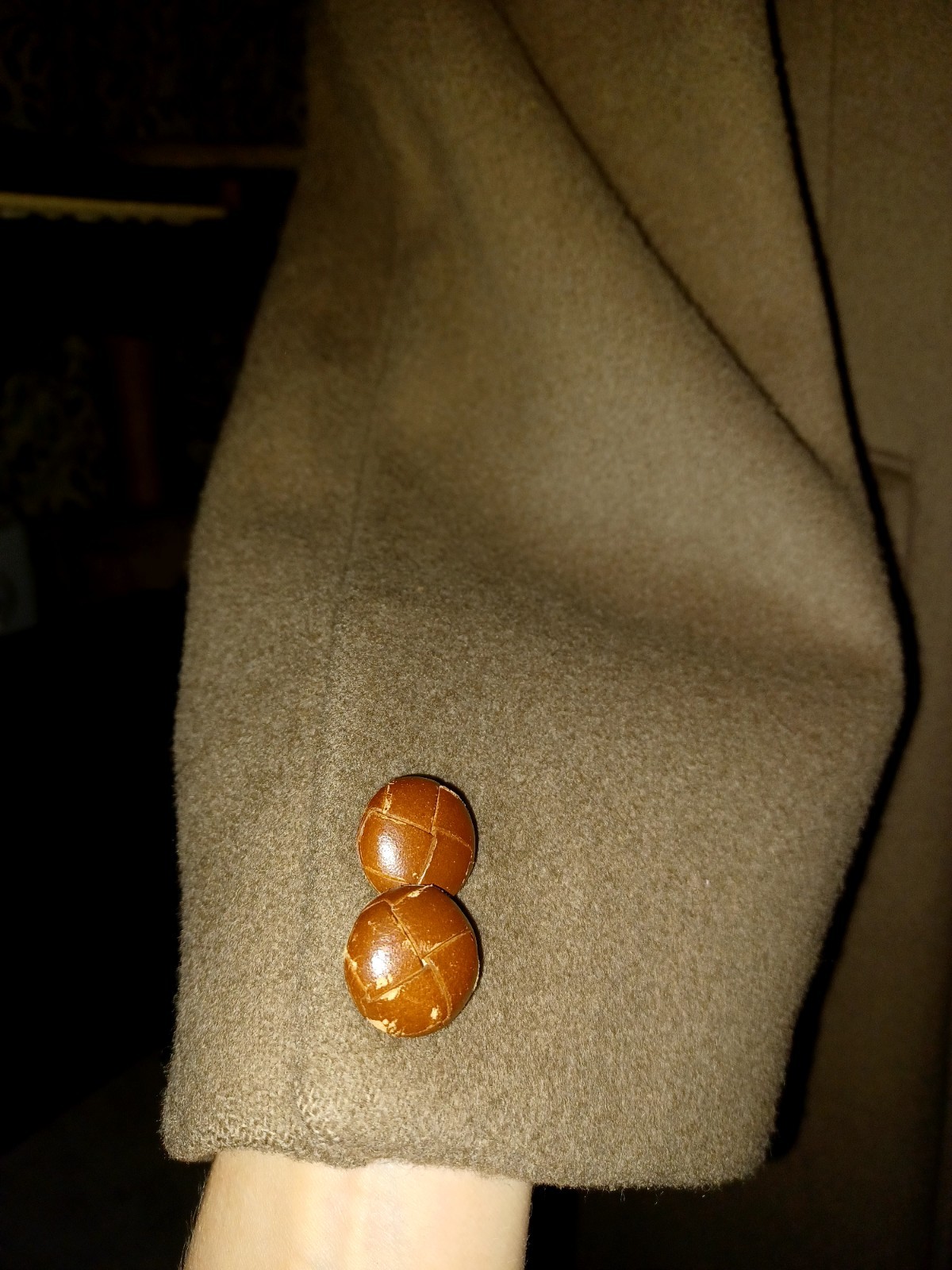 Wool overcoat double breasted Daks London  Great Conditon XLarge Size image 7