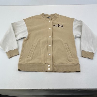 Puma Varsity Trainingsjacke UK Herren Gr. XS in Beige & Creme